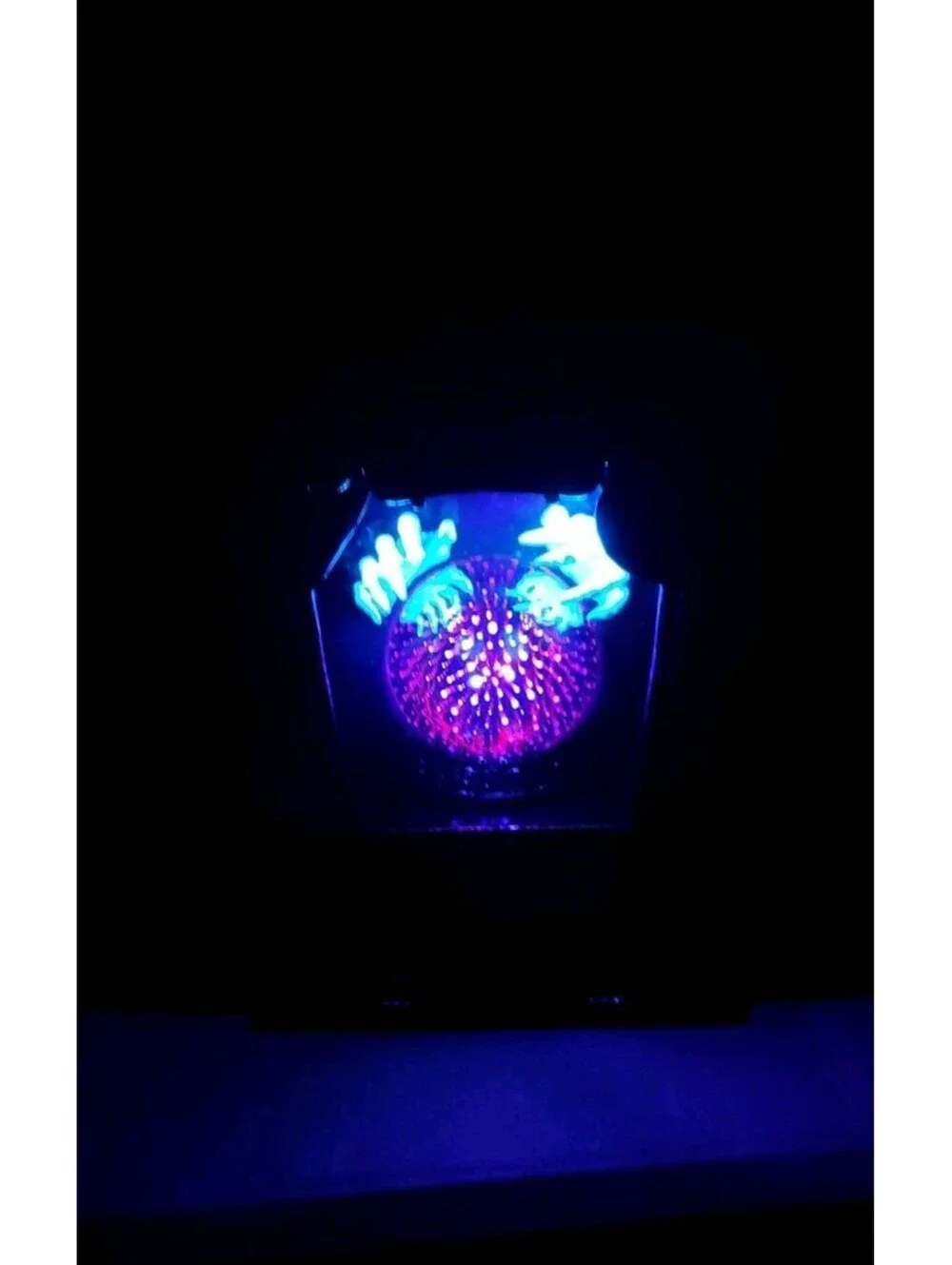 Bath & Body Works Halloween Fortune Teller Candle Holder Light Up Globe 3 Wick